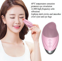 Facial Cleansing Device, Waterproof Beauty Instrument, Eye Beauty Device - Pink